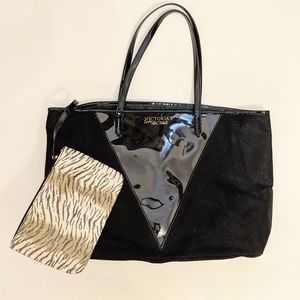 🔴 VICTORIA'S SECRET Sparkle Fabric Tote w/ Wallet